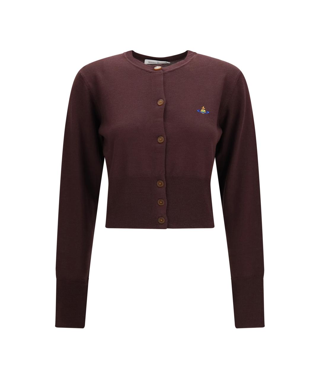 VIVIENNE WESTWOOD Бордовый шерстяной кардиган, фото 1