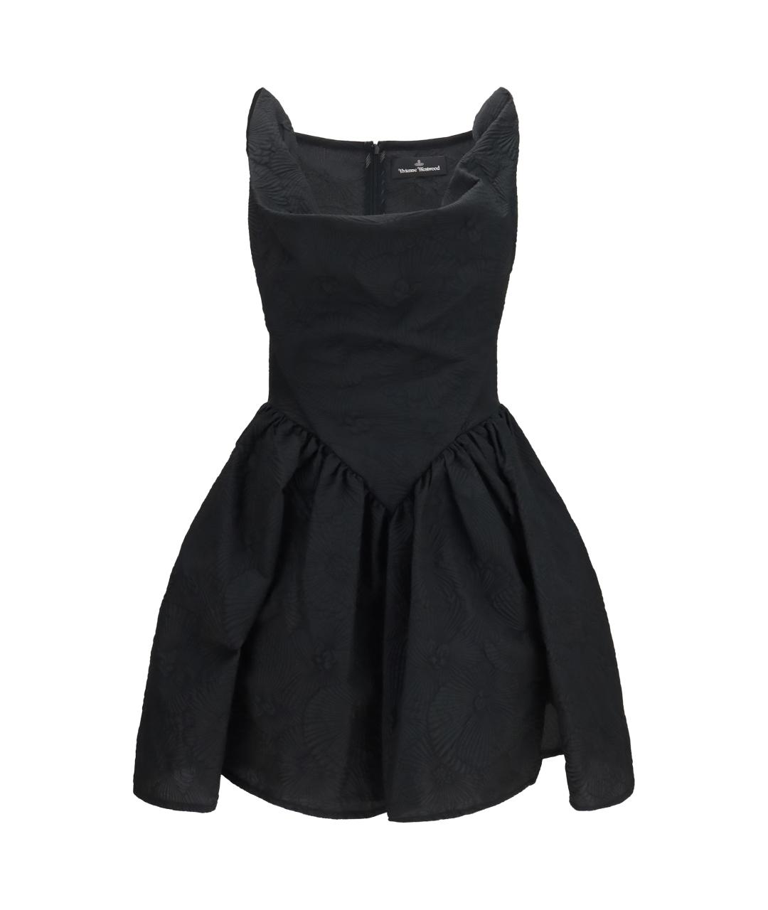VIVIENNE WESTWOOD Черное хлопковое коктейльное платье, фото 1