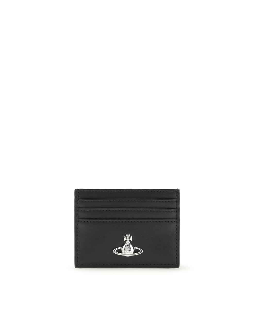 VIVIENNE WESTWOOD Черный кардхолдер из искусственной кожи, фото 1