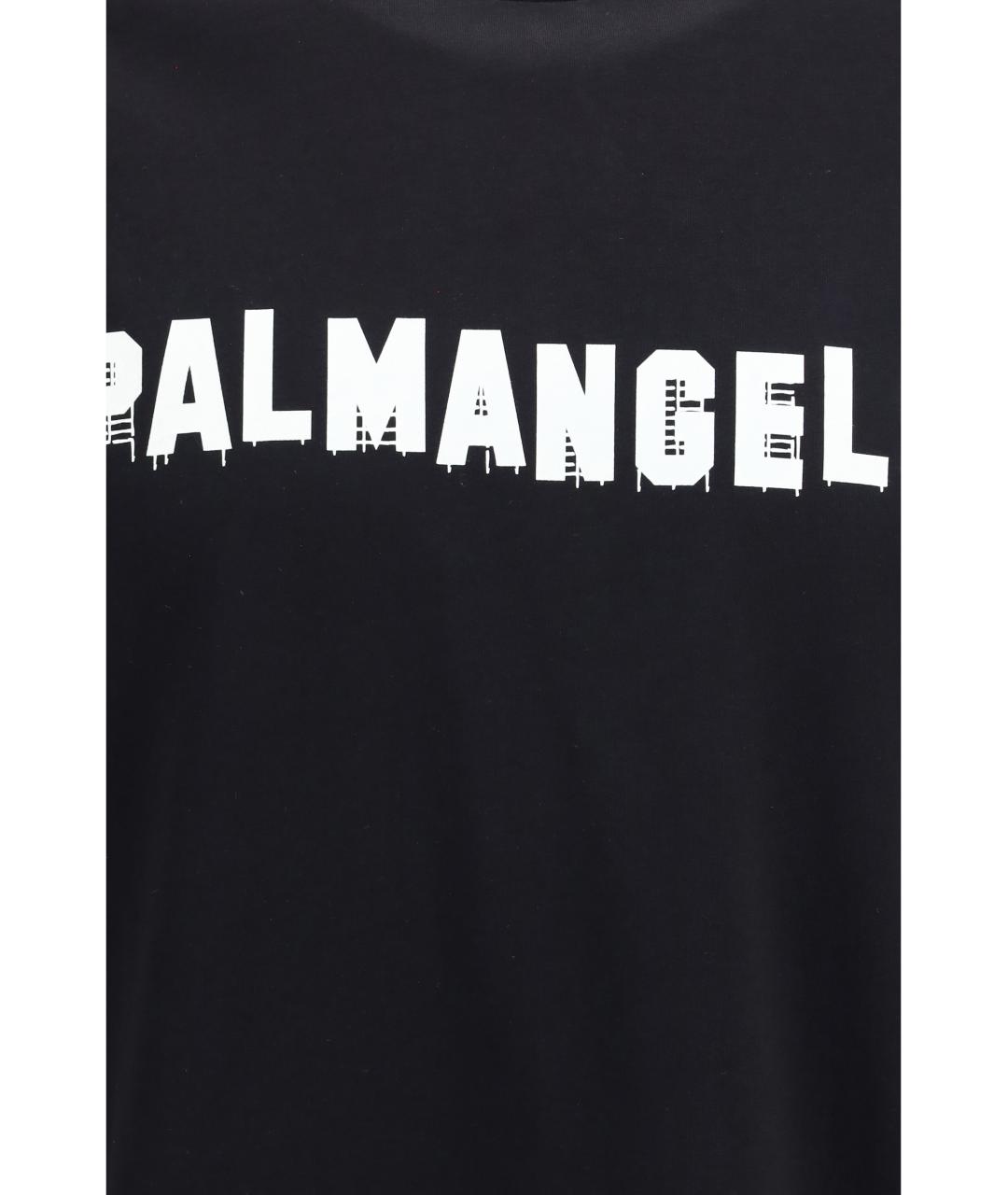 PALM ANGELS Черная хлопковая футболка, фото 3