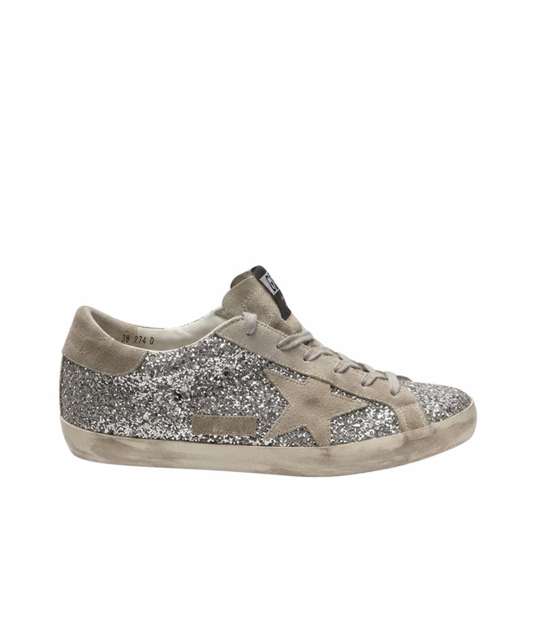 GOLDEN GOOSE Серебряные брогги и оксфорды, фото 1