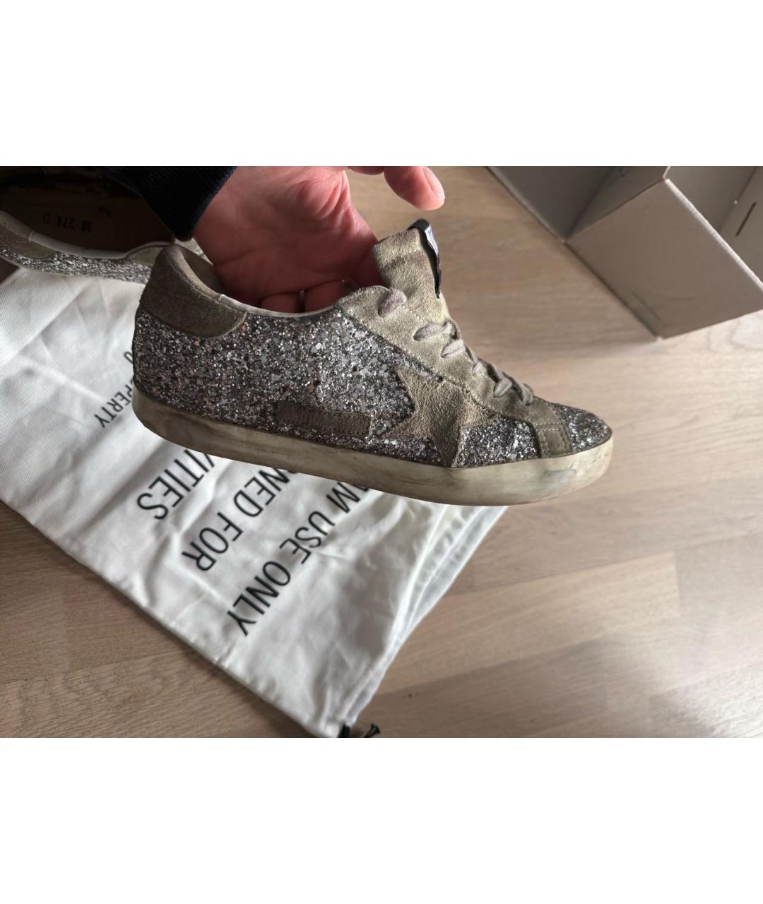 GOLDEN GOOSE Серебряные брогги и оксфорды, фото 8