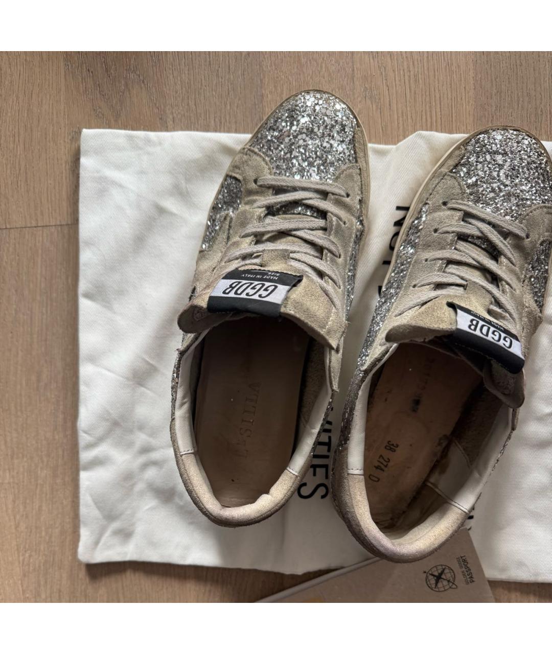 GOLDEN GOOSE Серебряные брогги и оксфорды, фото 3