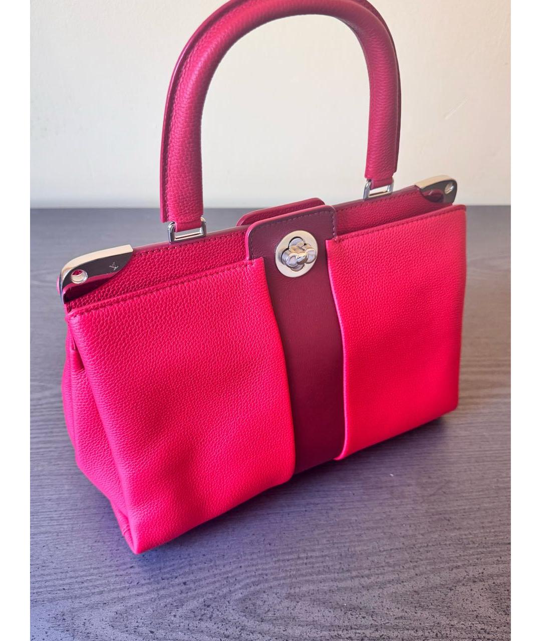 LOUIS VUITTON Фуксия кожаная сумка с короткими ручками, фото 2