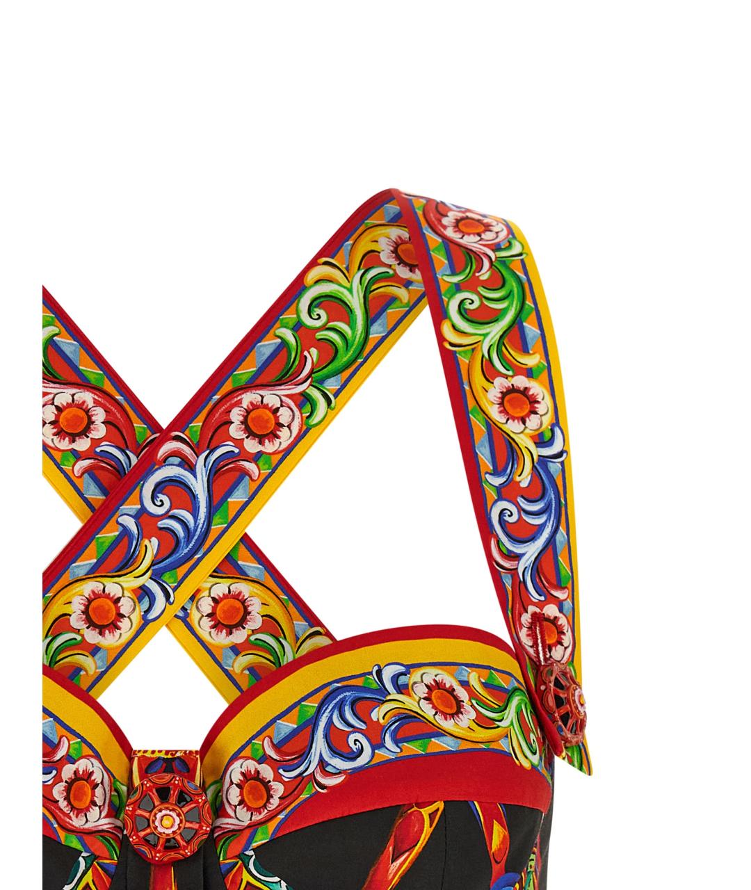 DOLCE&GABBANA Мульти хлопковая майка, фото 3
