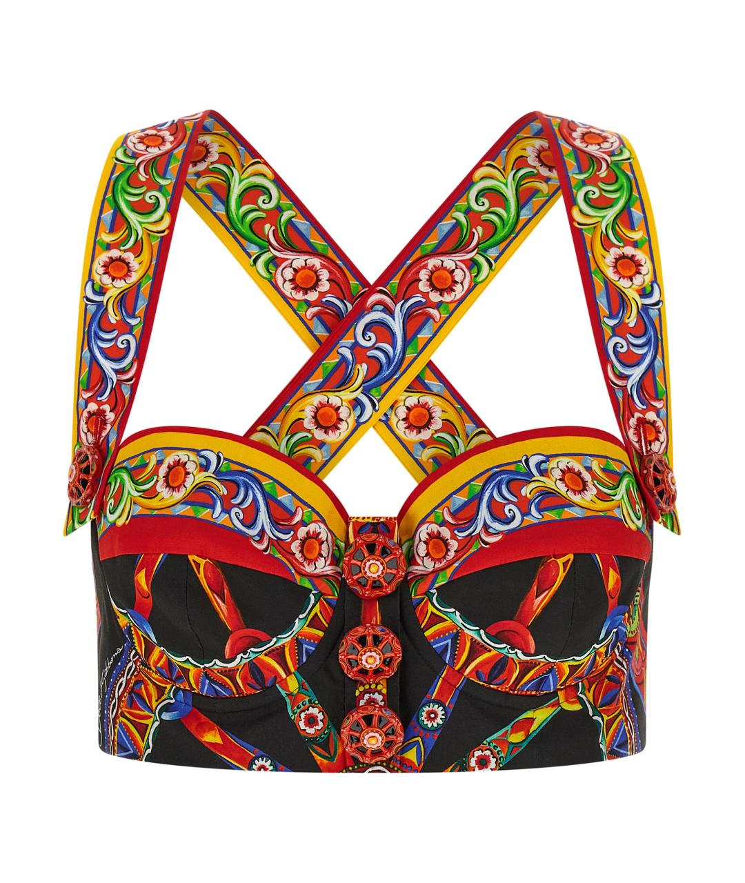 DOLCE&GABBANA Мульти хлопковая майка, фото 1