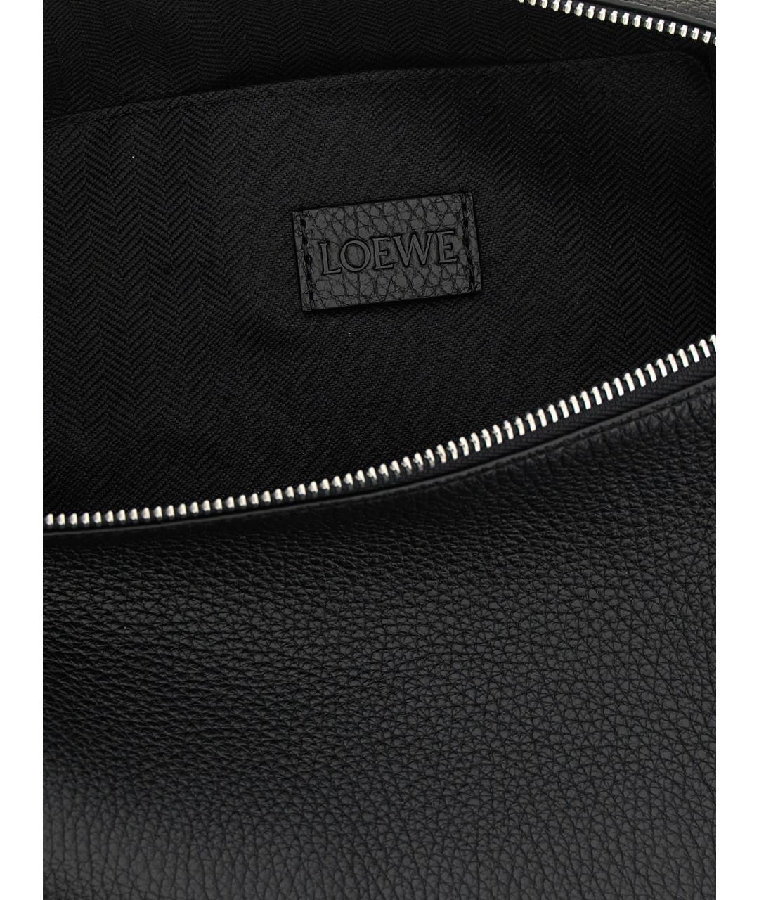 LOEWE Черная кожаная сумка на плечо, фото 4