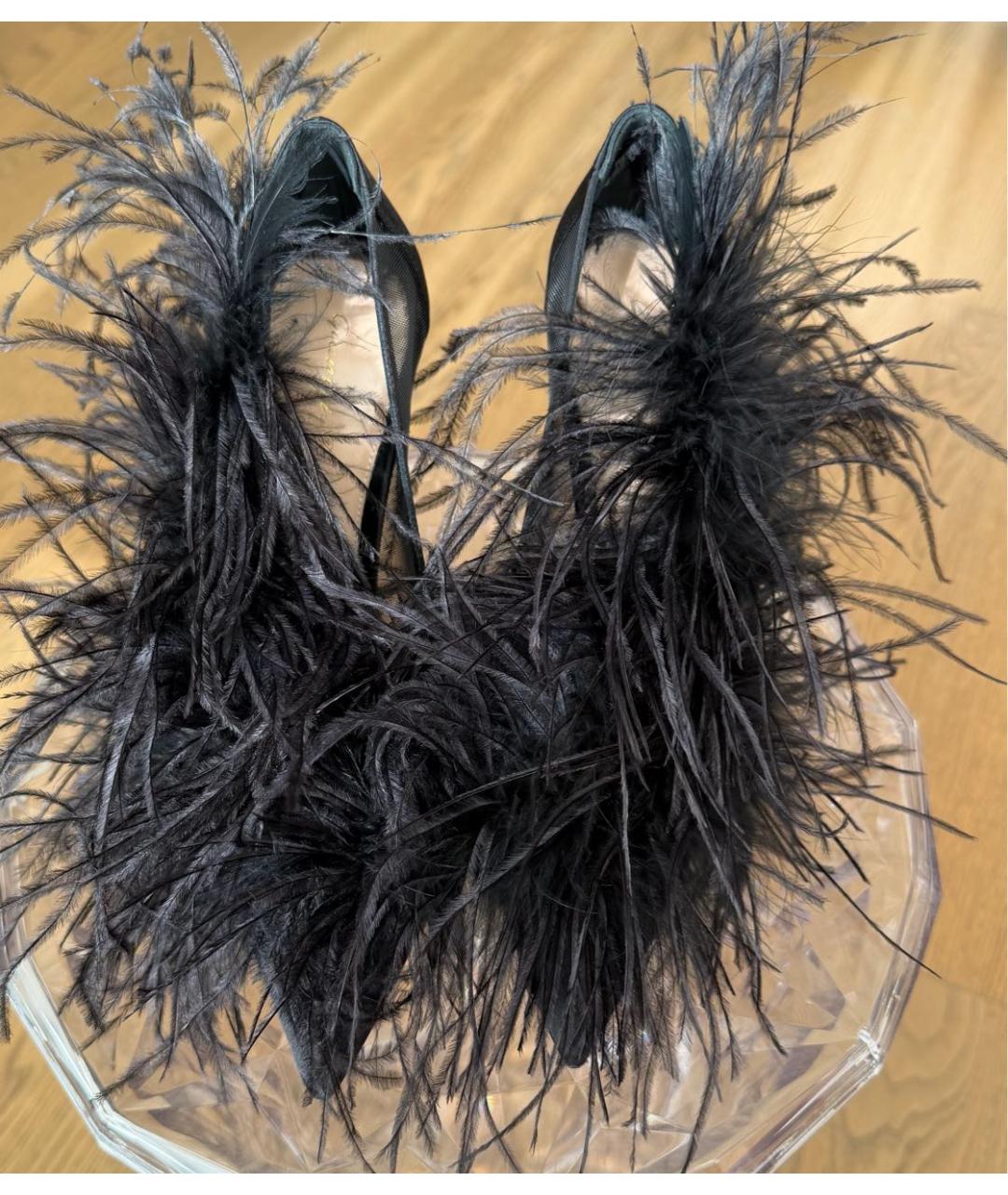 GIANVITO ROSSI Черные текстильные туфли, фото 2