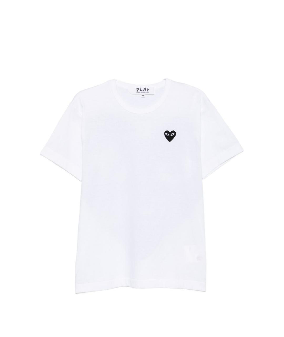 COMME DES GARÇONS Белая хлопковая футболка, фото 1