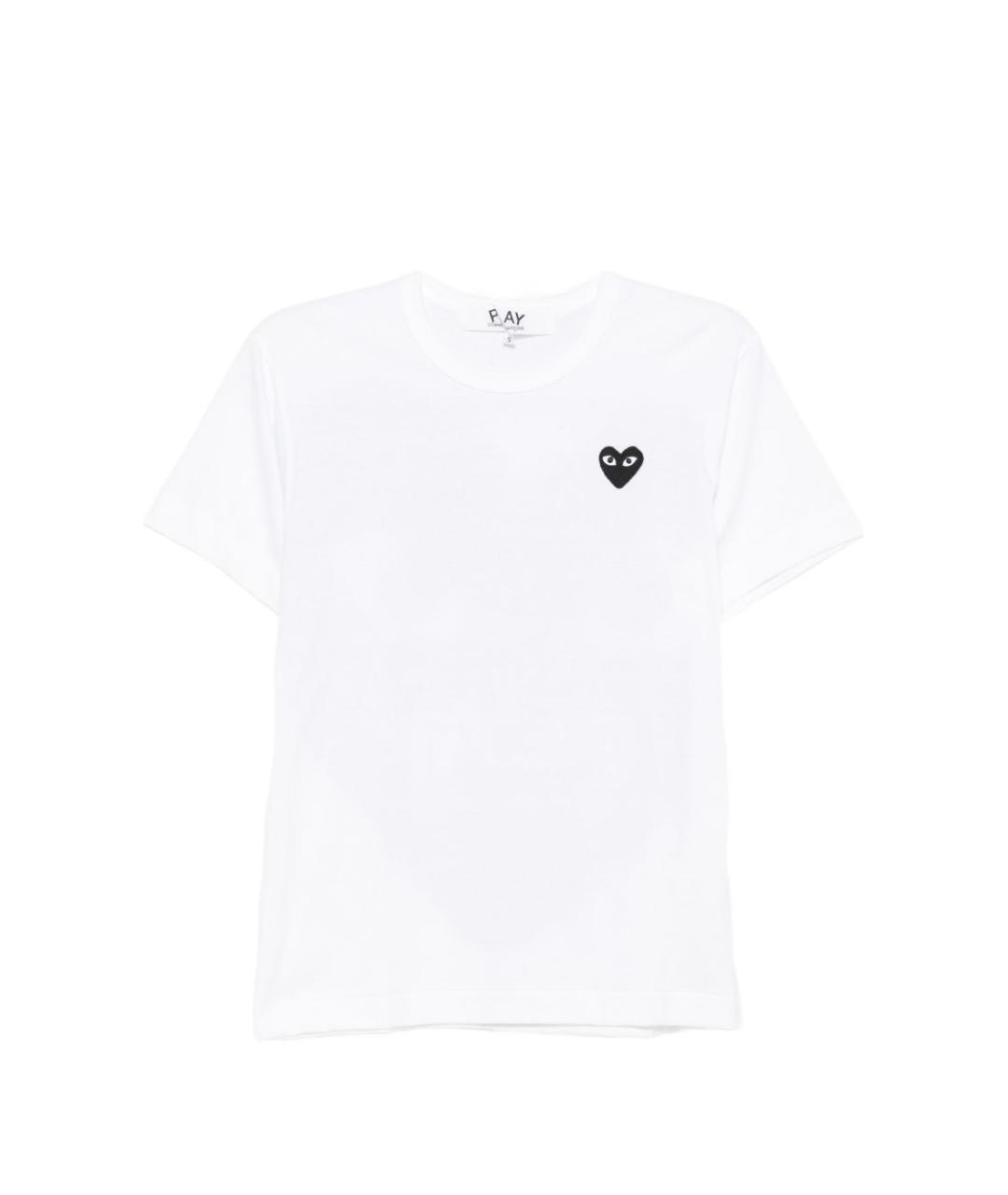 COMME DES GARÇONS Белая хлопковая футболка, фото 1