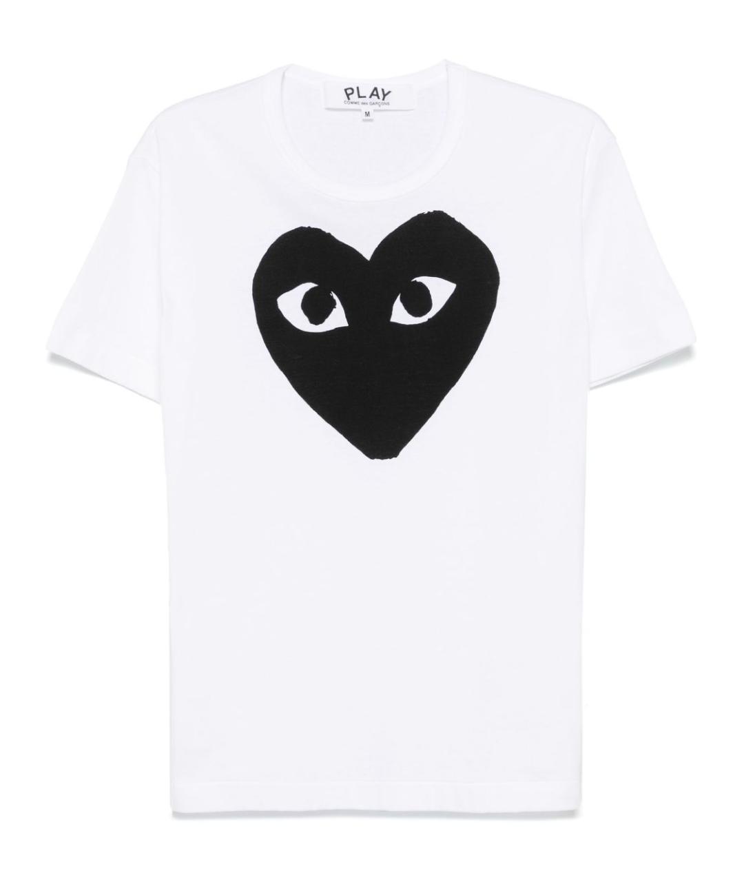 COMME DES GARÇONS Белая хлопковая футболка, фото 1