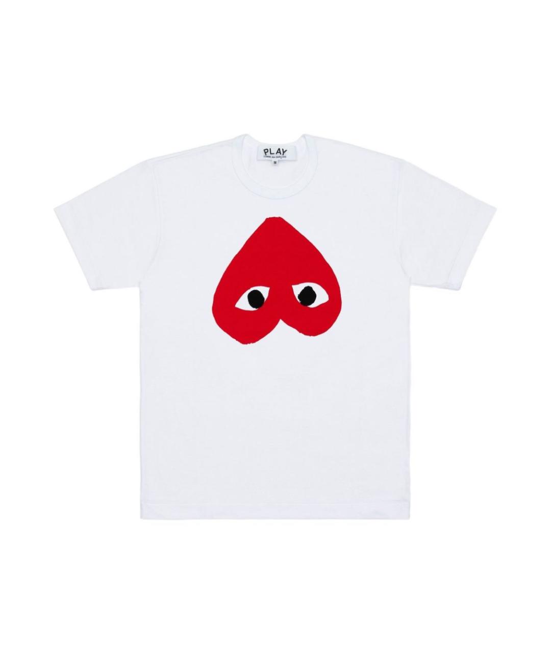 COMME DES GARÇONS Белая хлопковая футболка, фото 1
