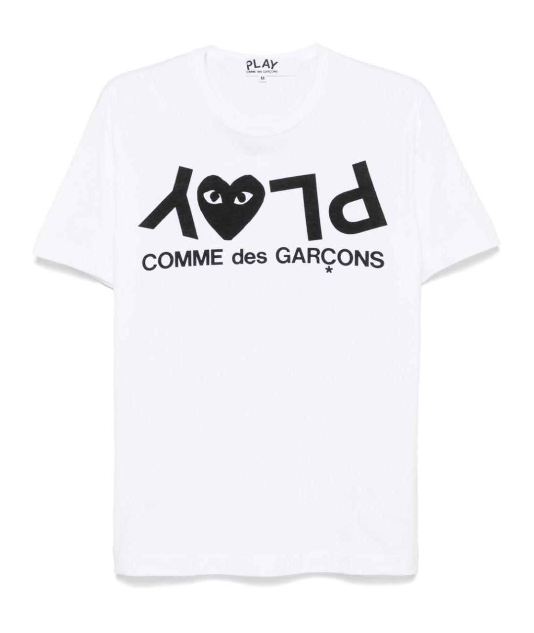 COMME DES GARÇONS Белая хлопковая футболка, фото 1