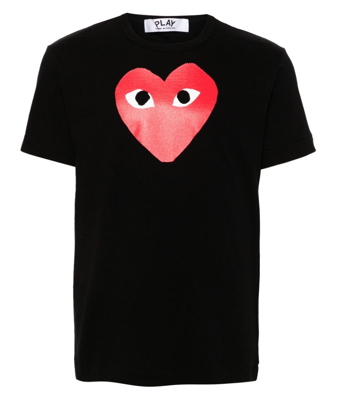 COMME DES GARÇONS Черная хлопковая футболка, фото 1