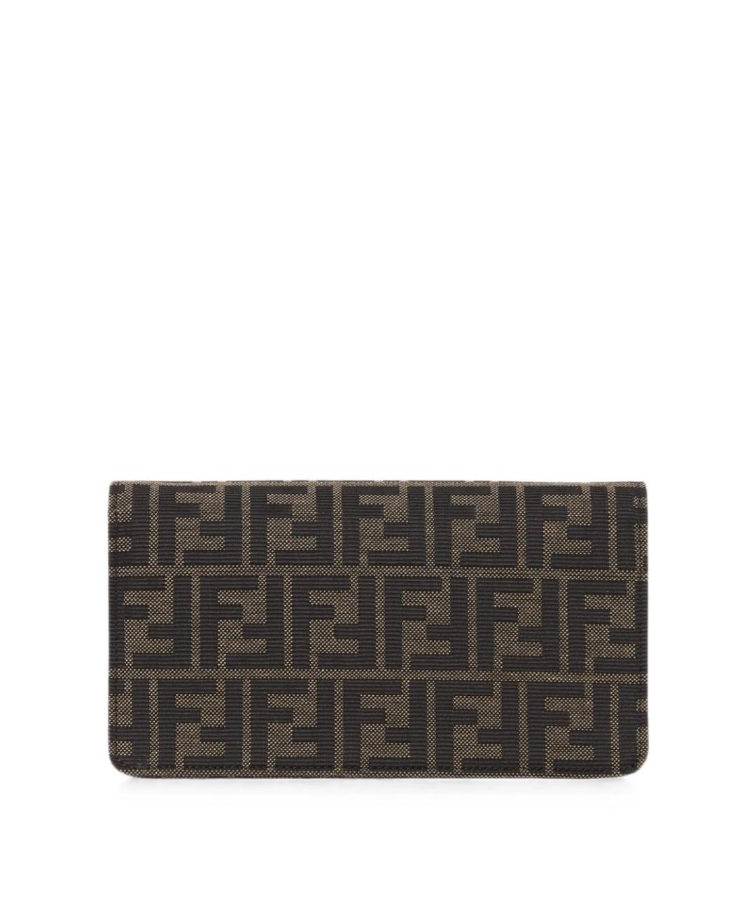 FENDI Коричневая тканевая сумка через плечо, фото 3