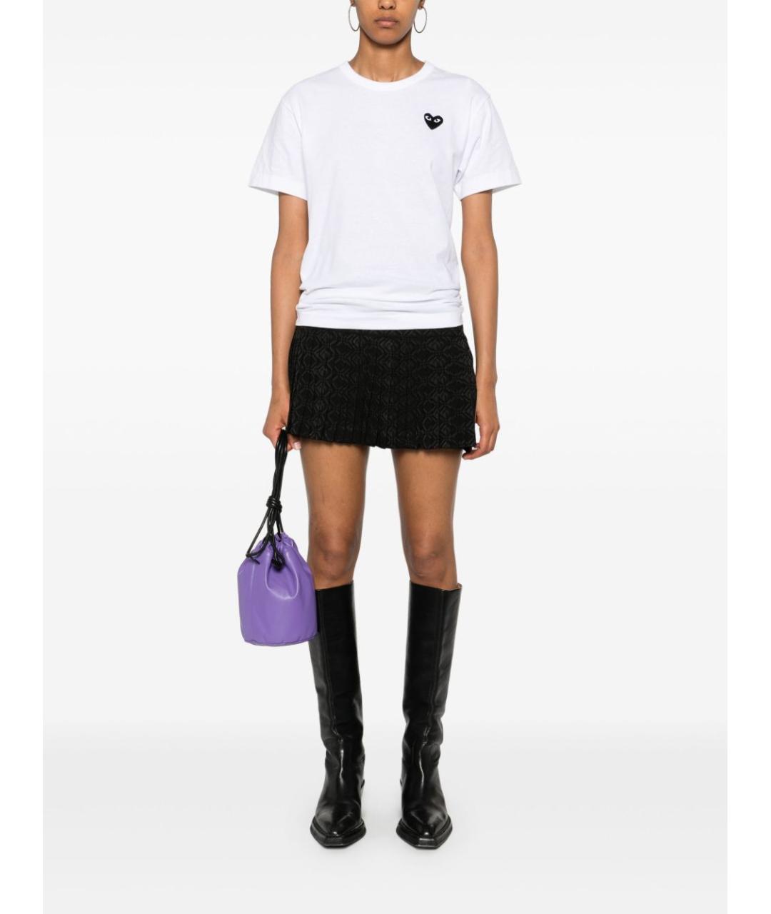 COMME DES GARÇONS Белая хлопковая футболка, фото 4