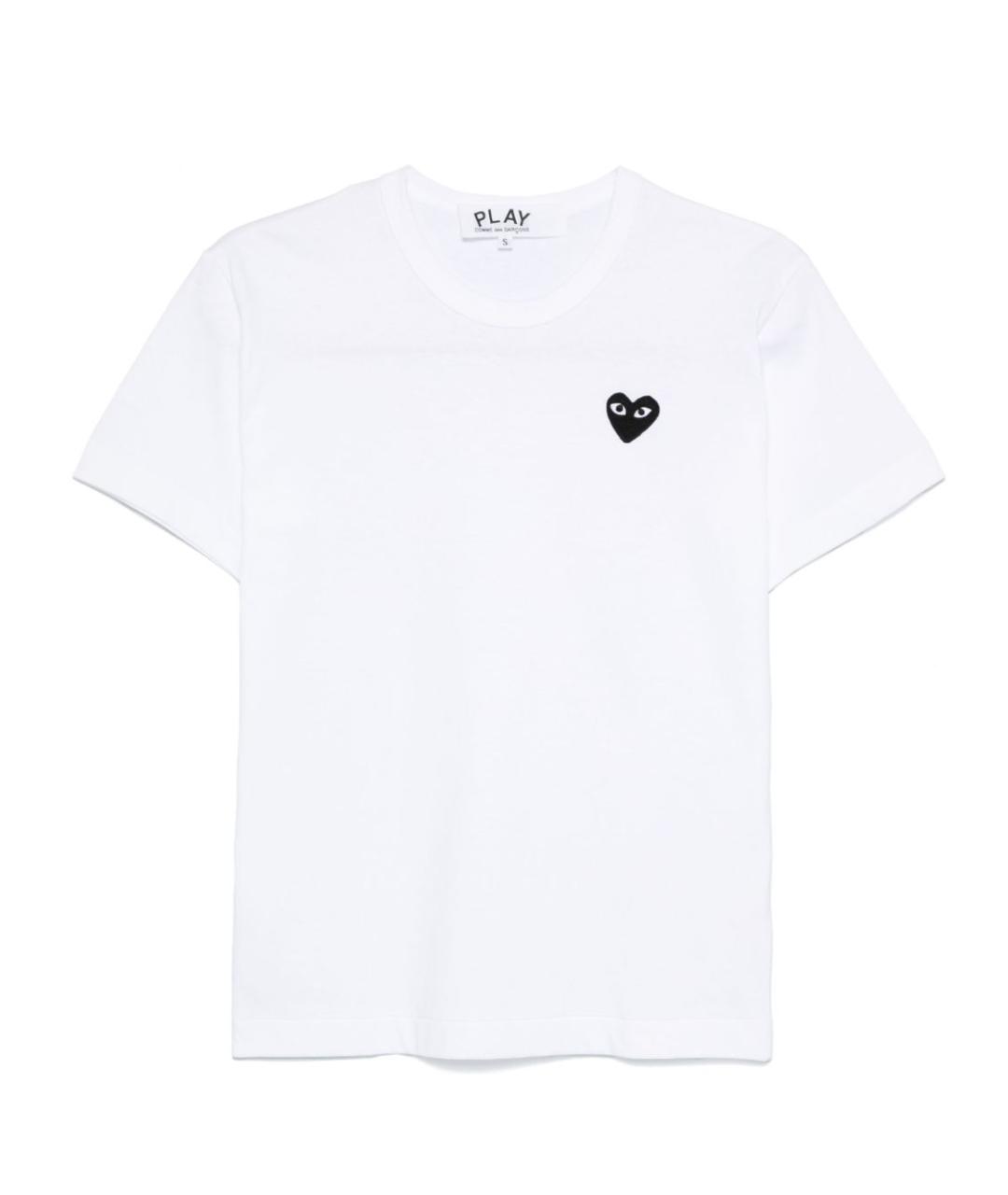 COMME DES GARÇONS Белая хлопковая футболка, фото 1