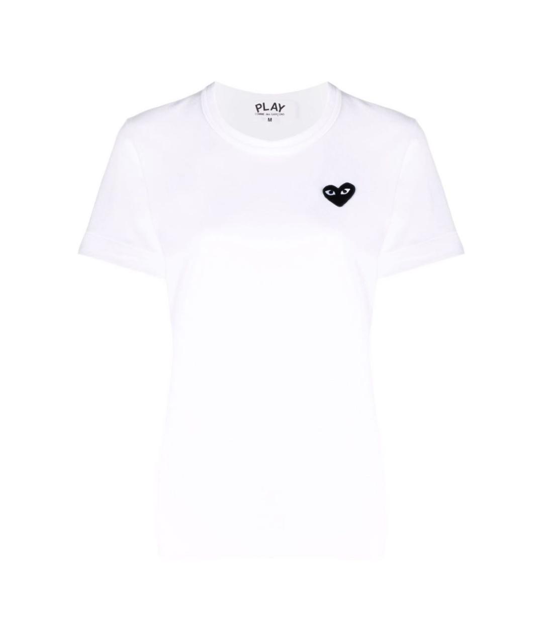 COMME DES GARÇONS Белая хлопковая футболка, фото 1