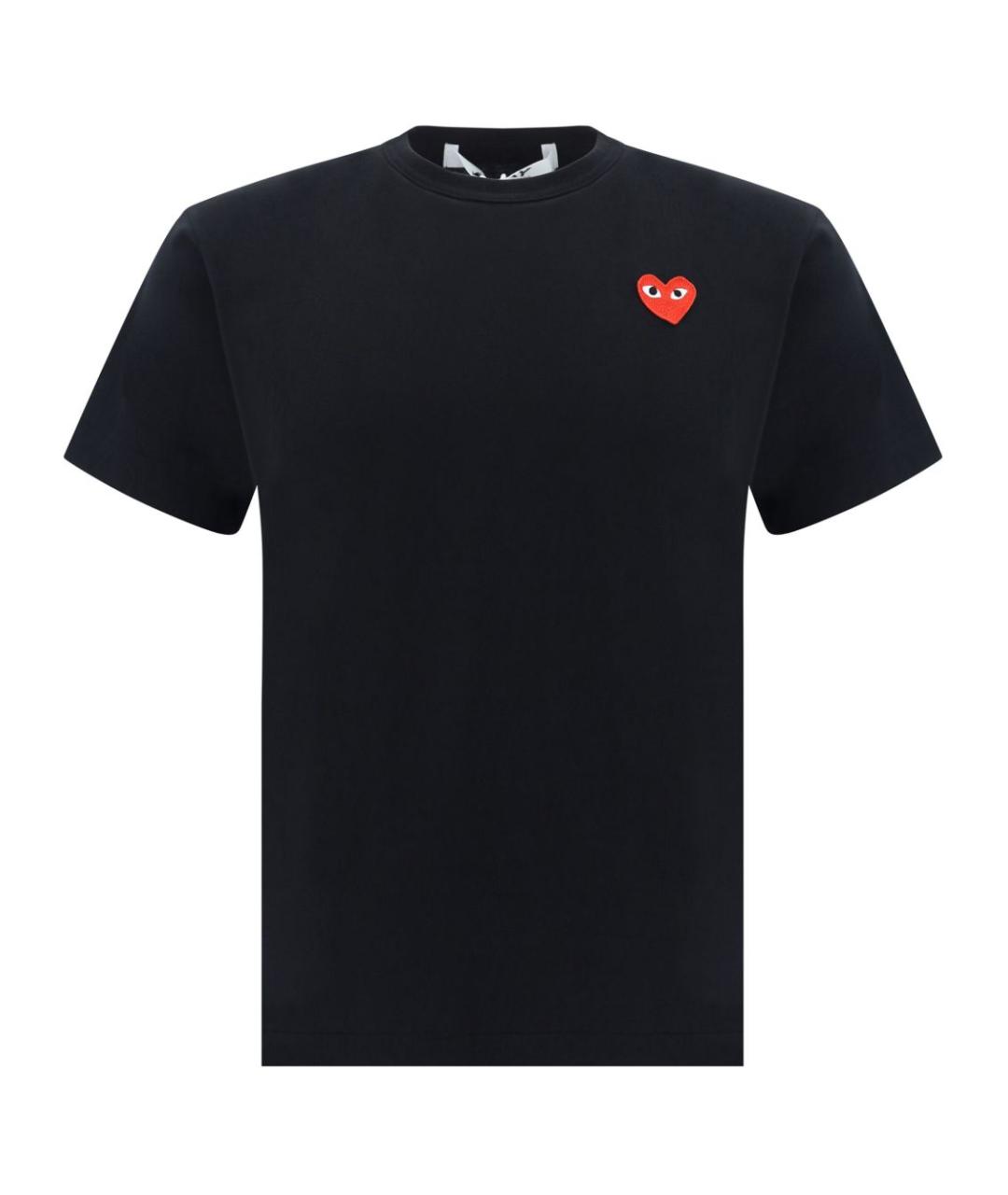 COMME DES GARÇONS Черная хлопковая футболка, фото 1