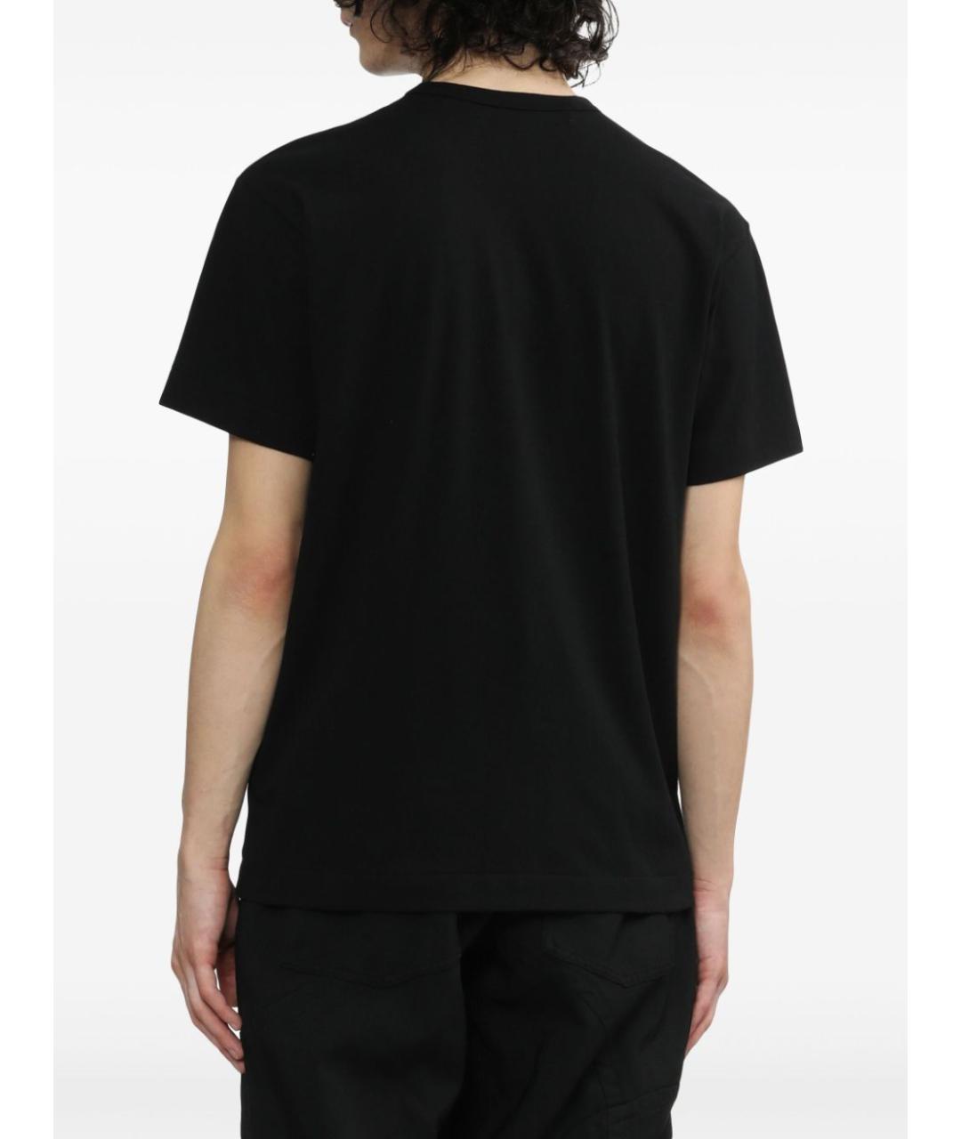 COMME DES GARÇONS Черная хлопковая футболка, фото 4
