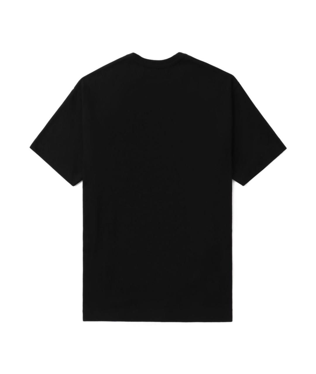 COMME DES GARÇONS Черная хлопковая футболка, фото 3