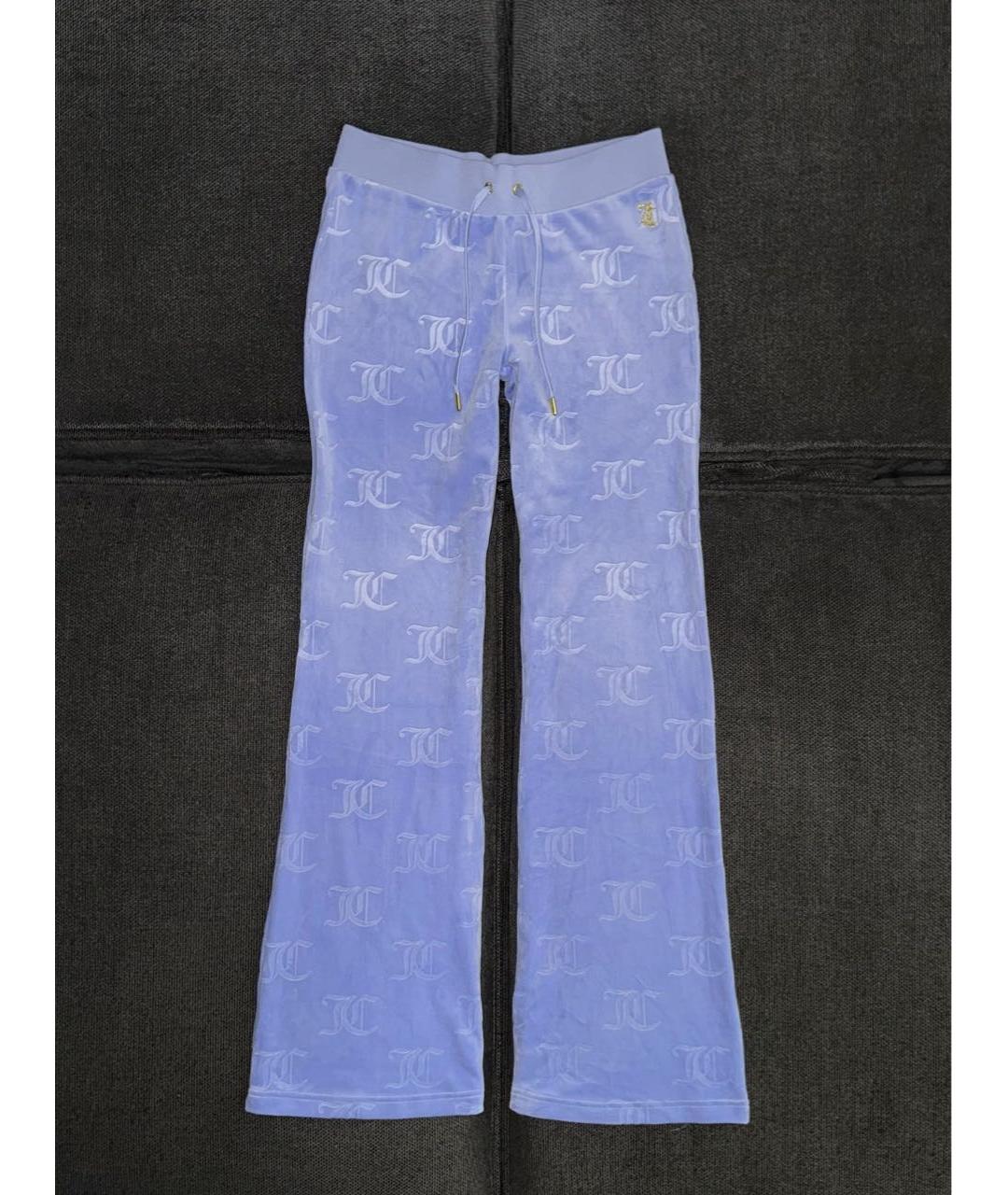 JUICY COUTURE Фиолетовый велюровый костюм с брюками, фото 3