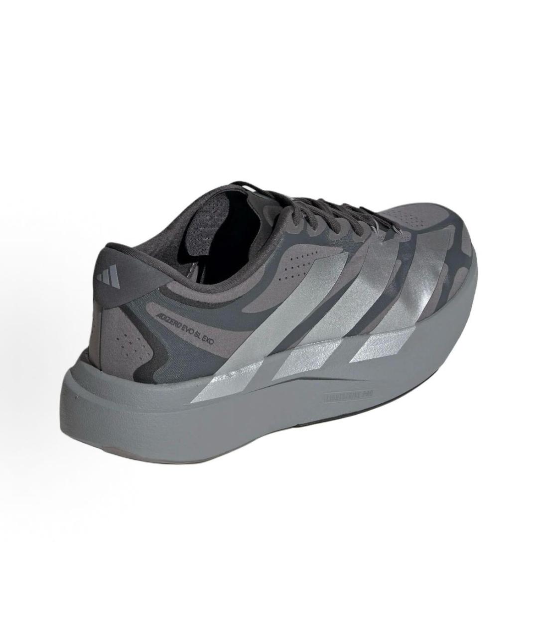 ADIDAS Антрацитовые текстильные низкие кроссовки / кеды, фото 4