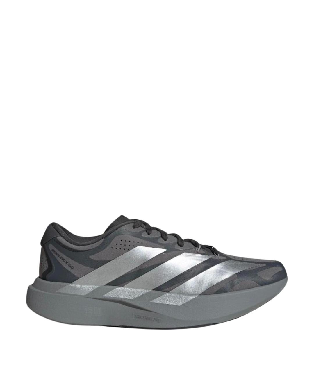 ADIDAS Антрацитовые текстильные низкие кроссовки / кеды, фото 1