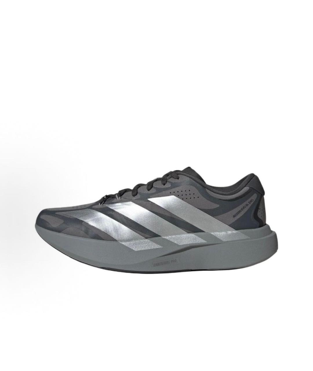 ADIDAS Антрацитовые текстильные низкие кроссовки / кеды, фото 2