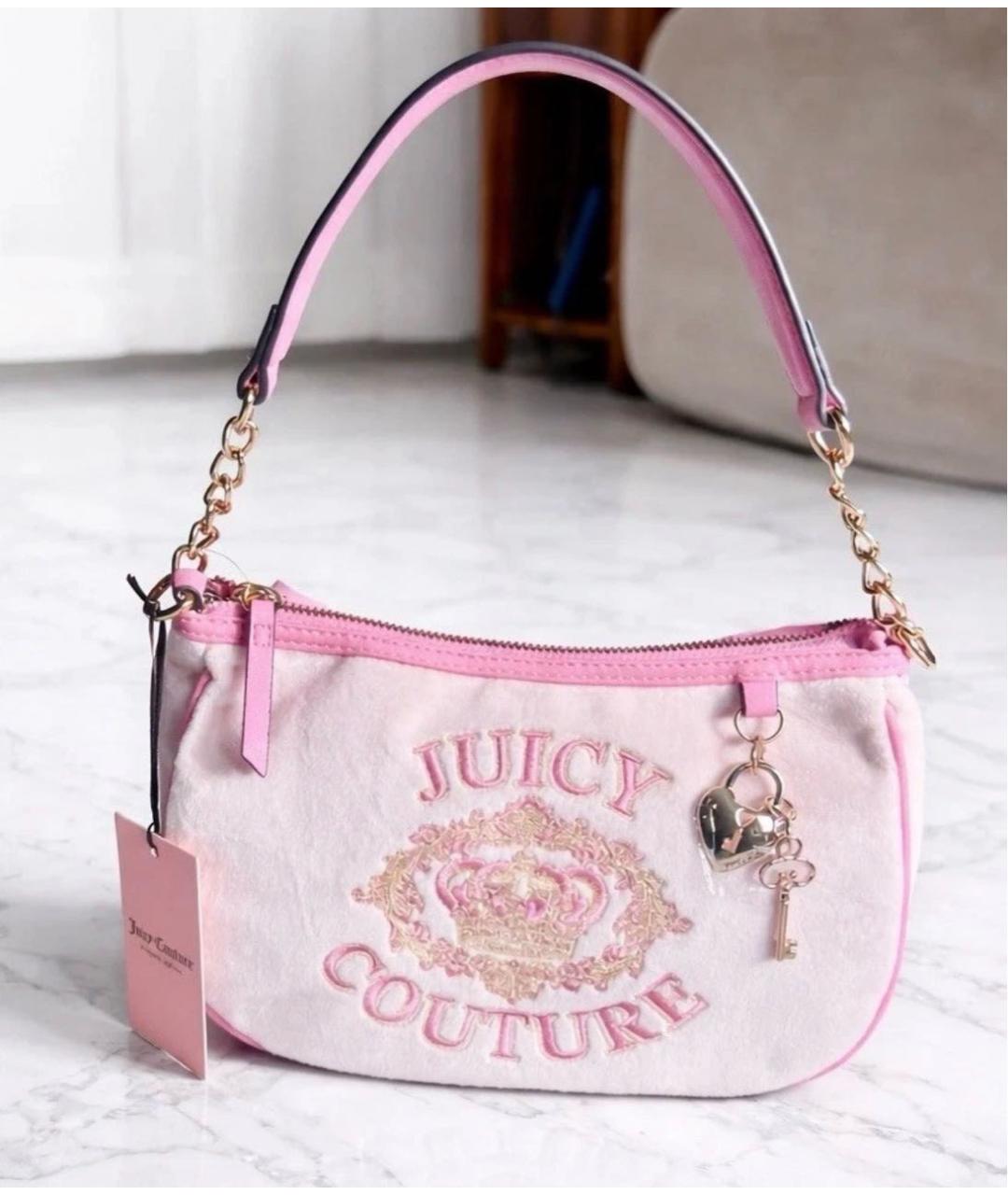 JUICY COUTURE Розовая сумка с короткими ручками, фото 5