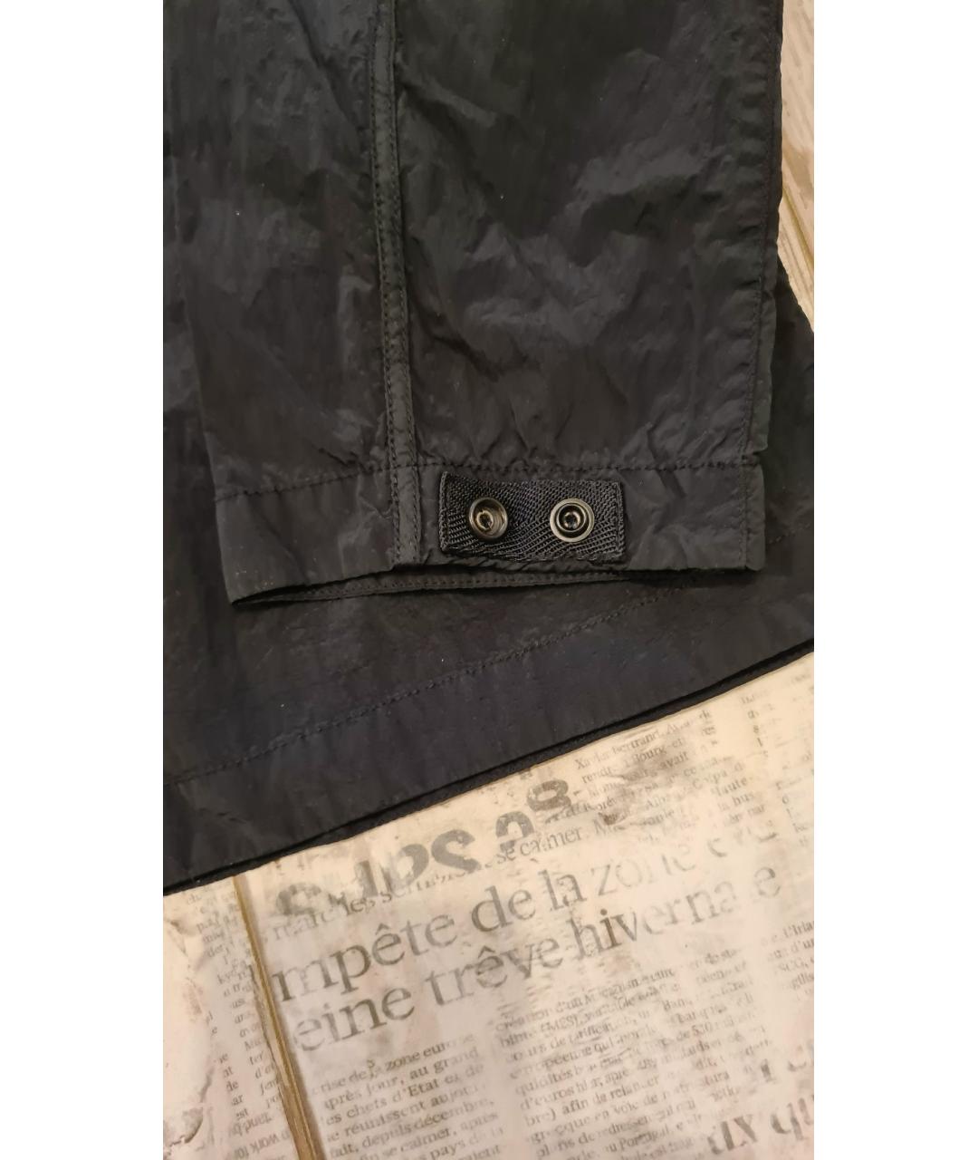 STONE ISLAND Черная нейлоновая куртка, фото 5