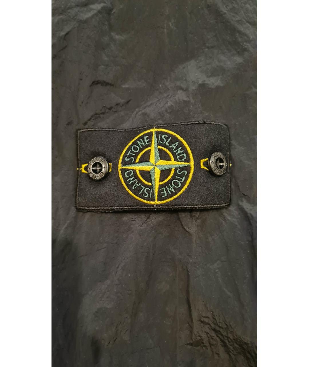 STONE ISLAND Черная нейлоновая куртка, фото 3