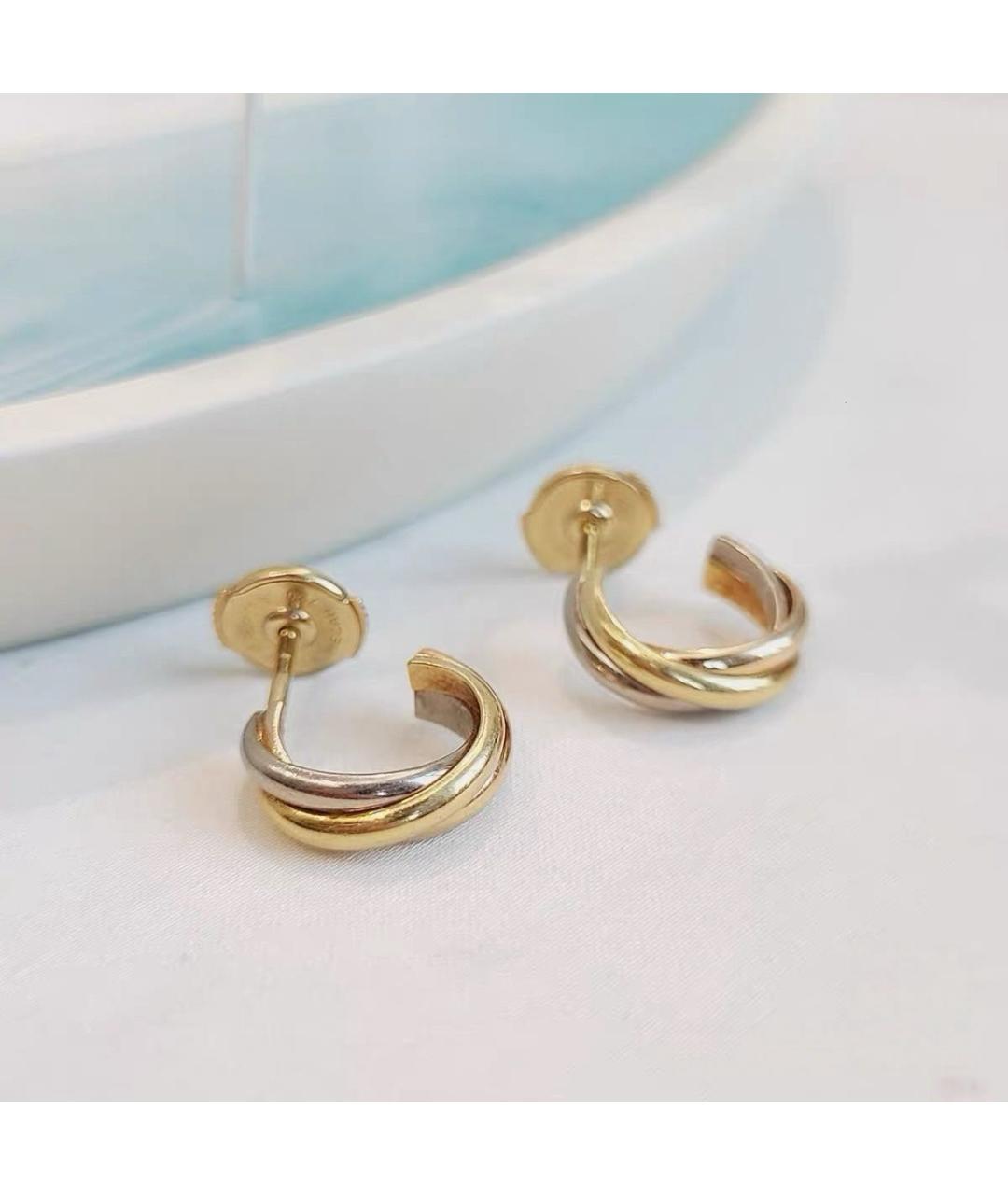 CARTIER Золотые серьги из розового золота, фото 5