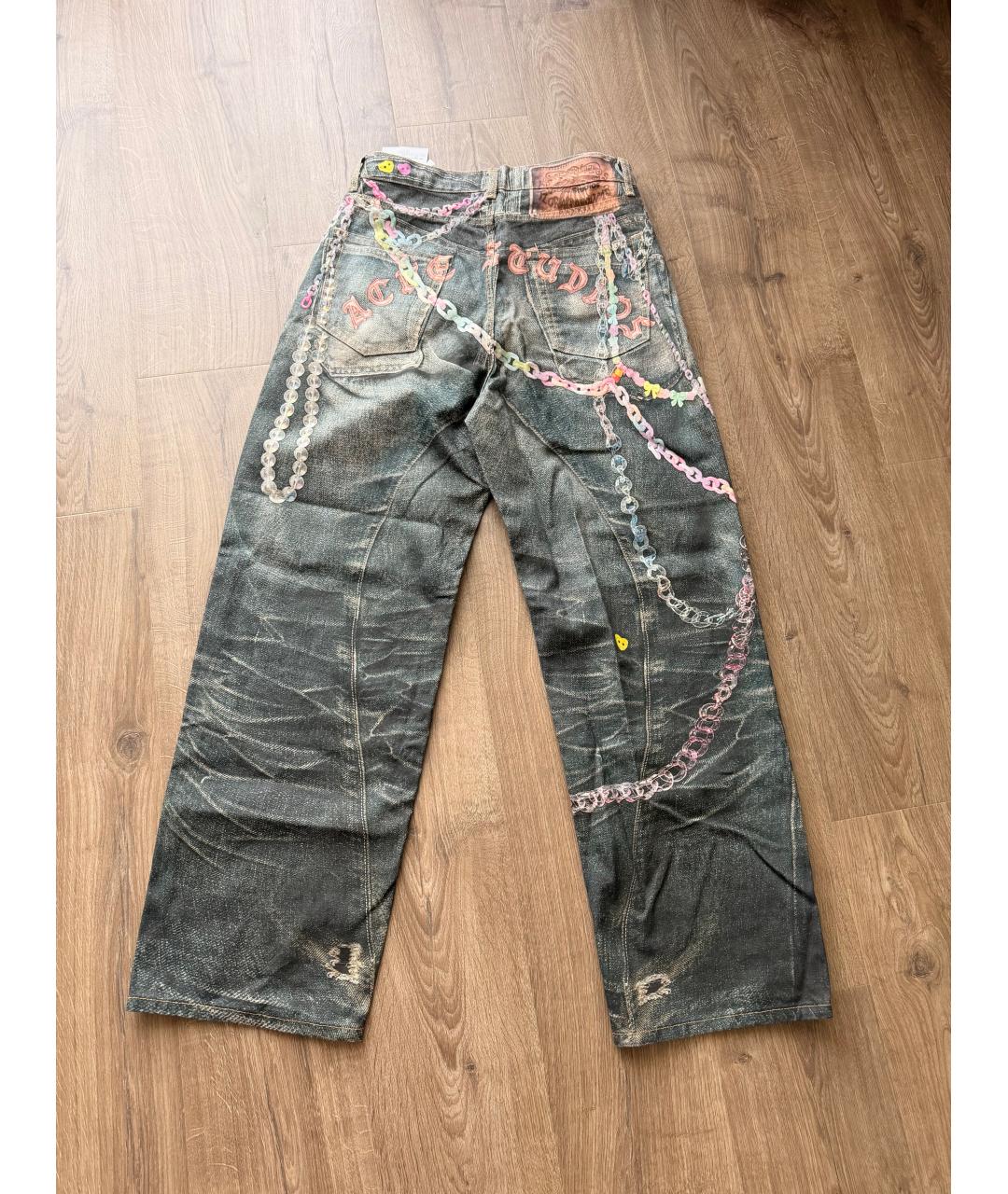 ACNE STUDIOS Хлопковые прямые джинсы, фото 2
