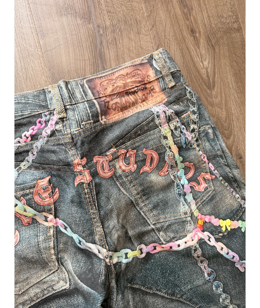 ACNE STUDIOS Хлопковые прямые джинсы, фото 4