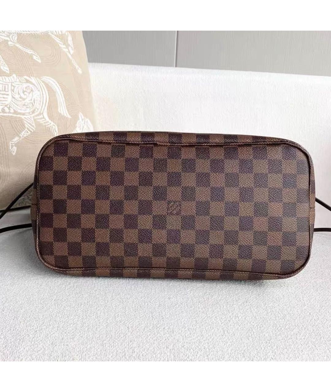 LOUIS VUITTON Коричневая сумка тоут из канвы, фото 5