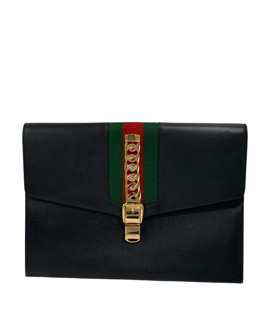 GUCCI Черная кожаная папка для документов, фото 1