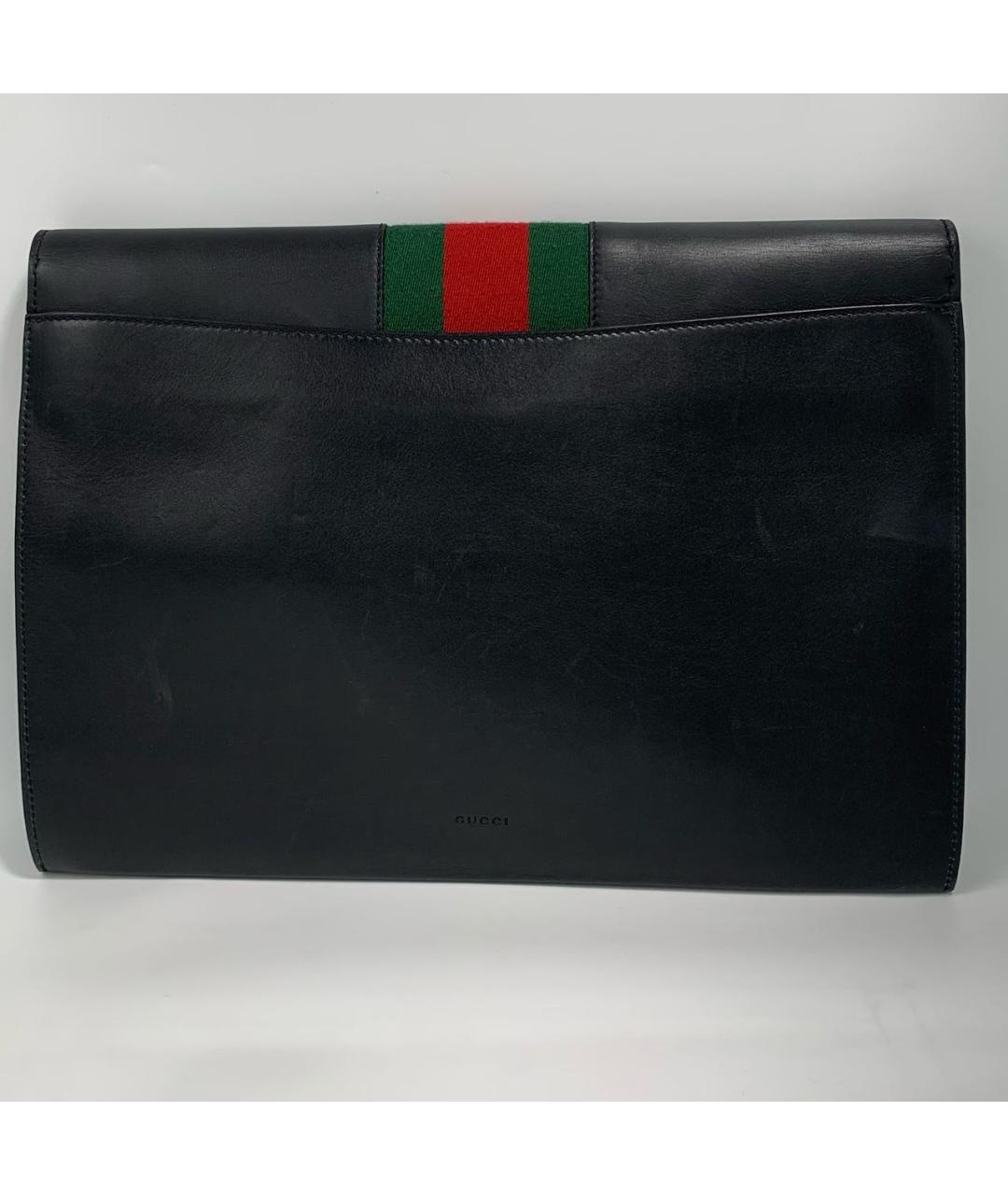 GUCCI Черная кожаная папка для документов, фото 2