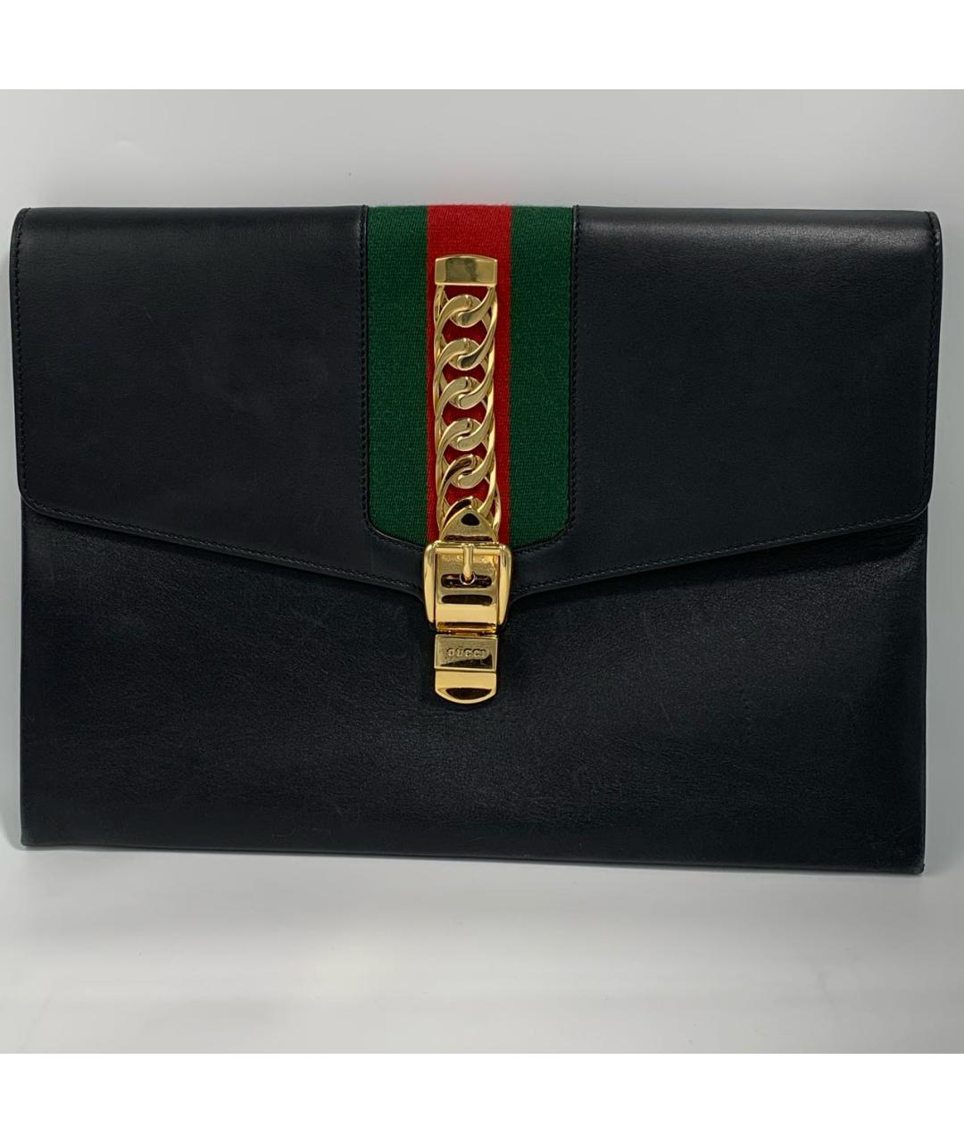 GUCCI Черная кожаная папка для документов, фото 9