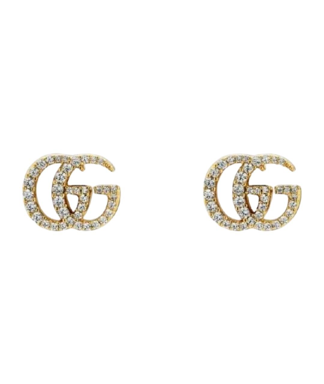 GUCCI Золотые металлические серьги, фото 1