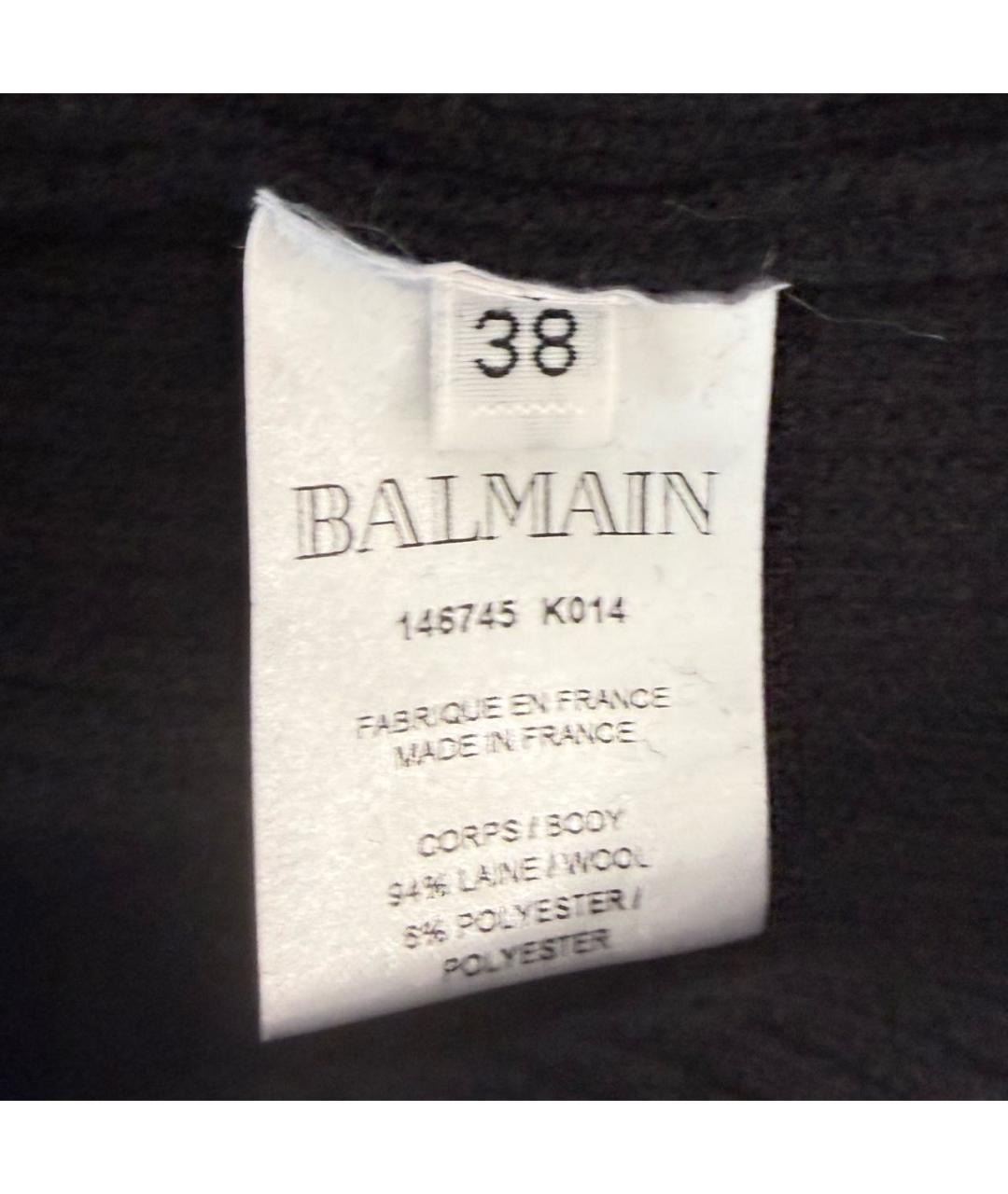 BALMAIN Черный шерстяной джемпер / свитер, фото 5