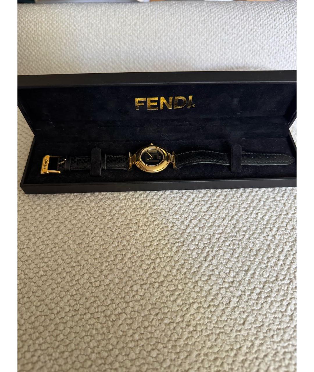 FENDI Черные часы, фото 3