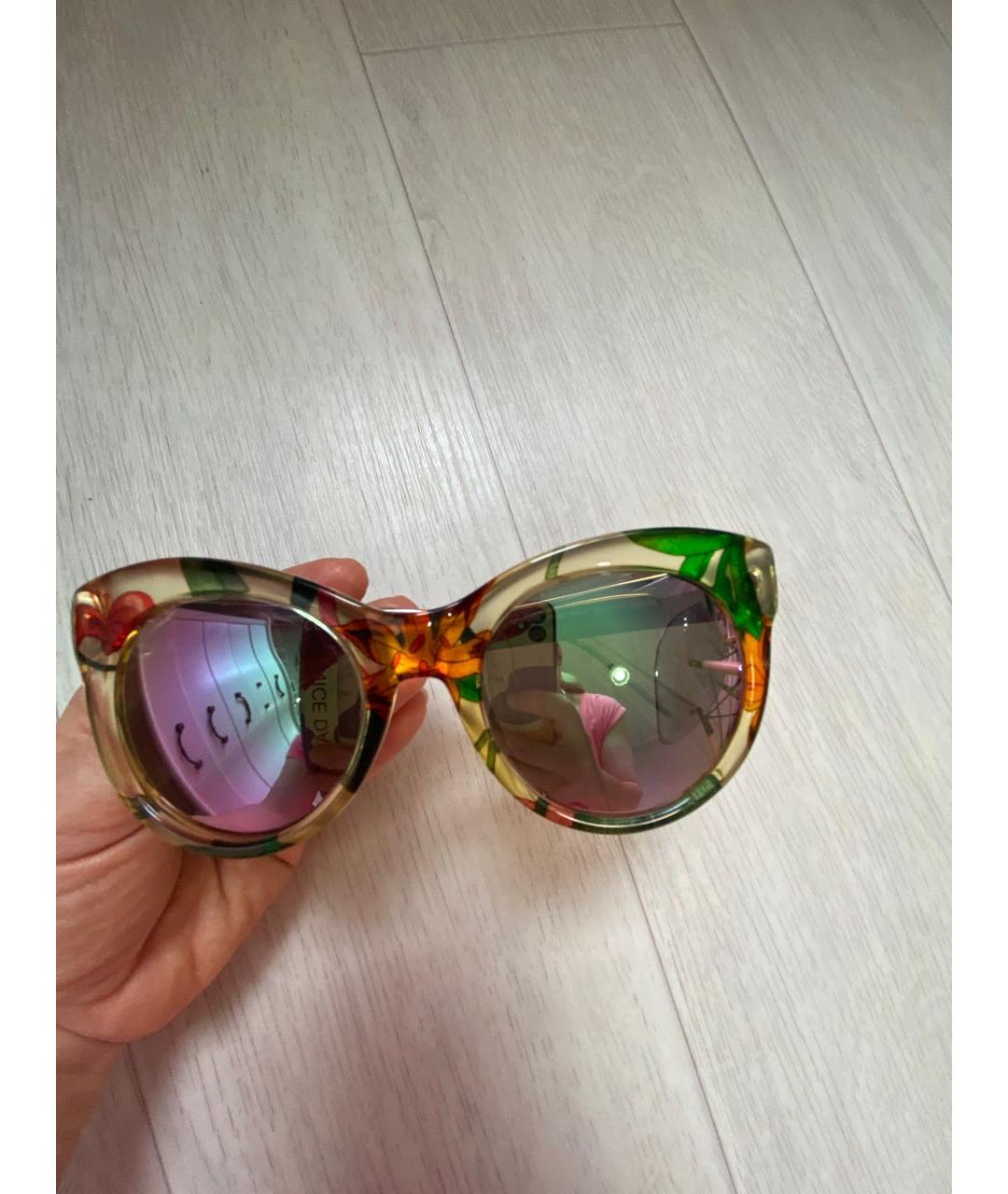 GUCCI Мульти пластиковые солнцезащитные очки, фото 3