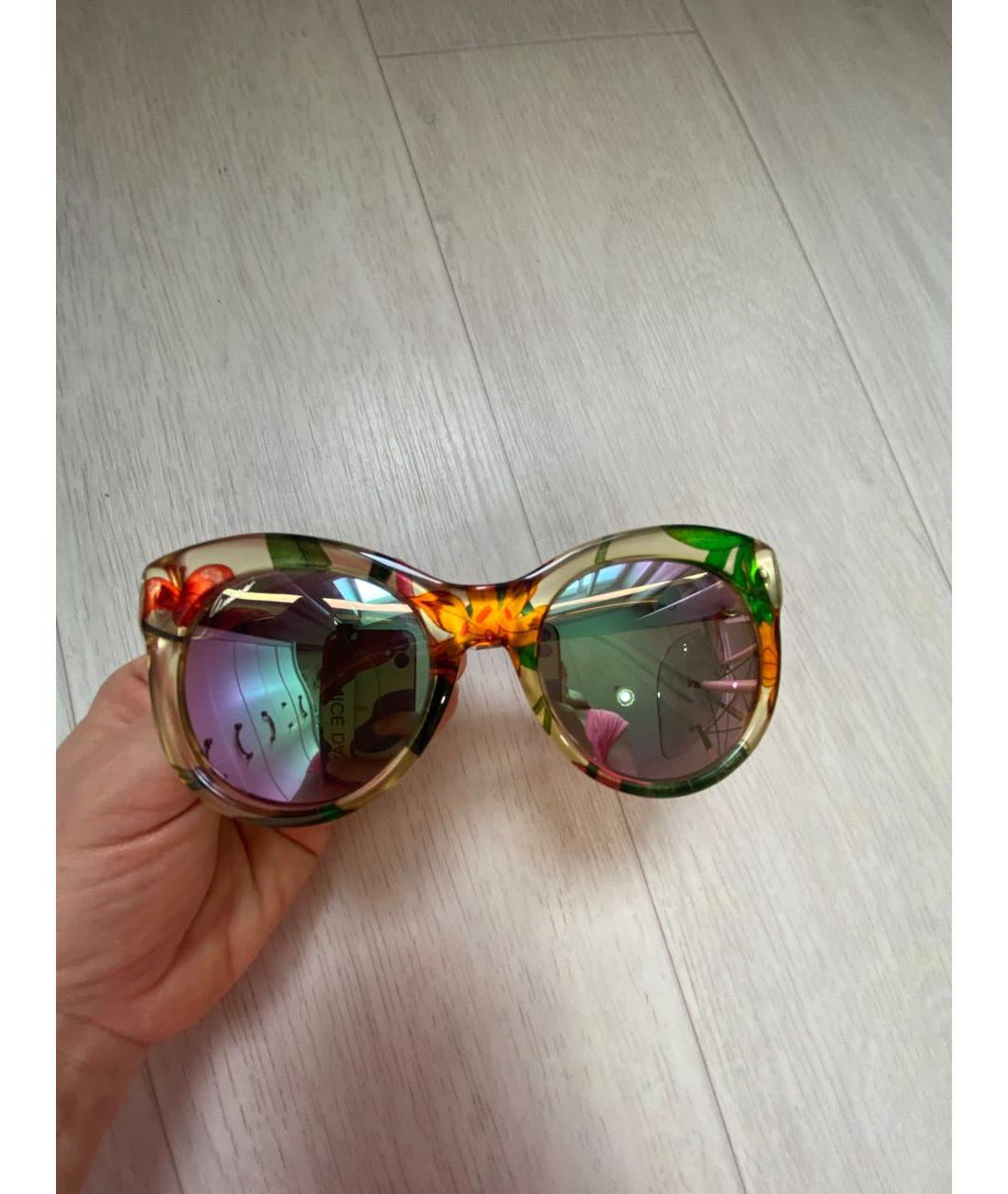 GUCCI Мульти пластиковые солнцезащитные очки, фото 2