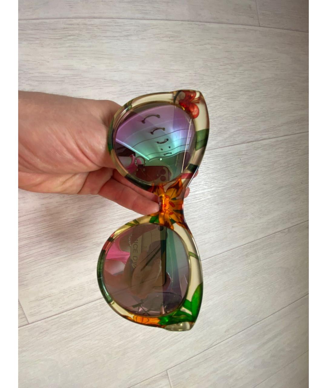 GUCCI Мульти пластиковые солнцезащитные очки, фото 7