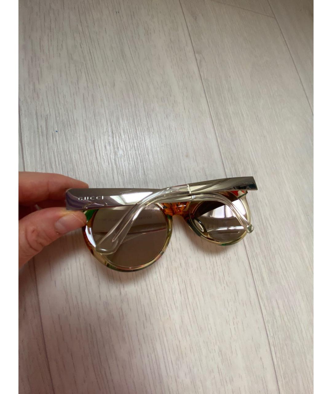 GUCCI Мульти пластиковые солнцезащитные очки, фото 4