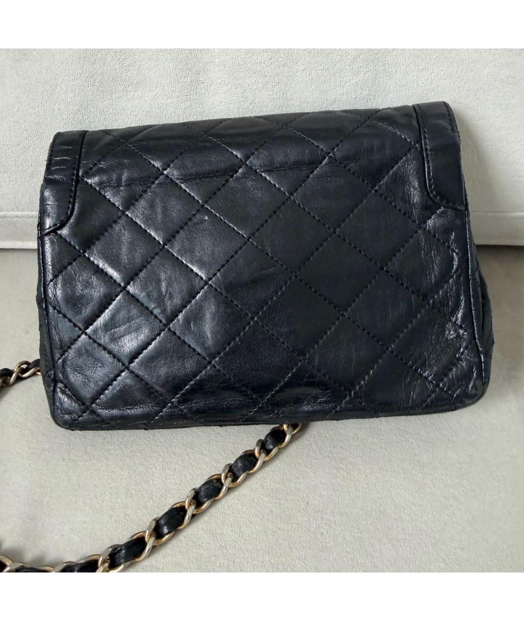 CHANEL Черная кожаная сумка через плечо, фото 3