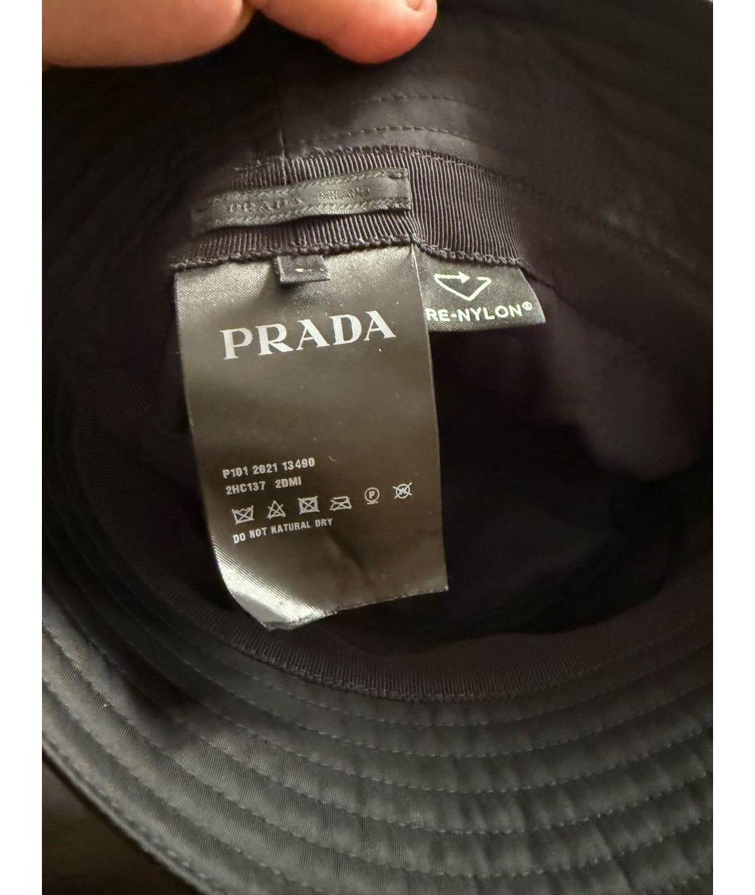 PRADA Черная шапка, фото 2