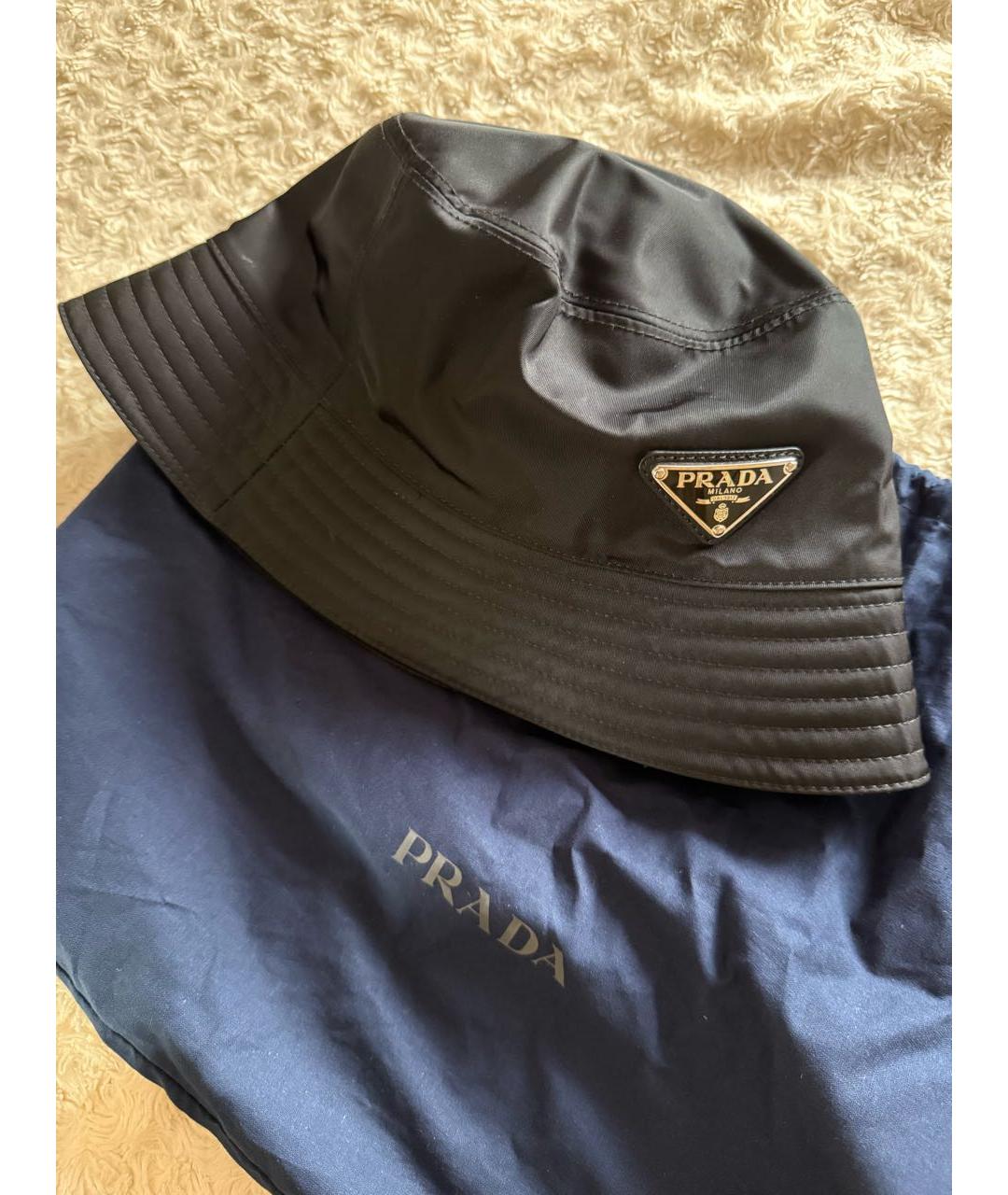 PRADA Черная шапка, фото 4