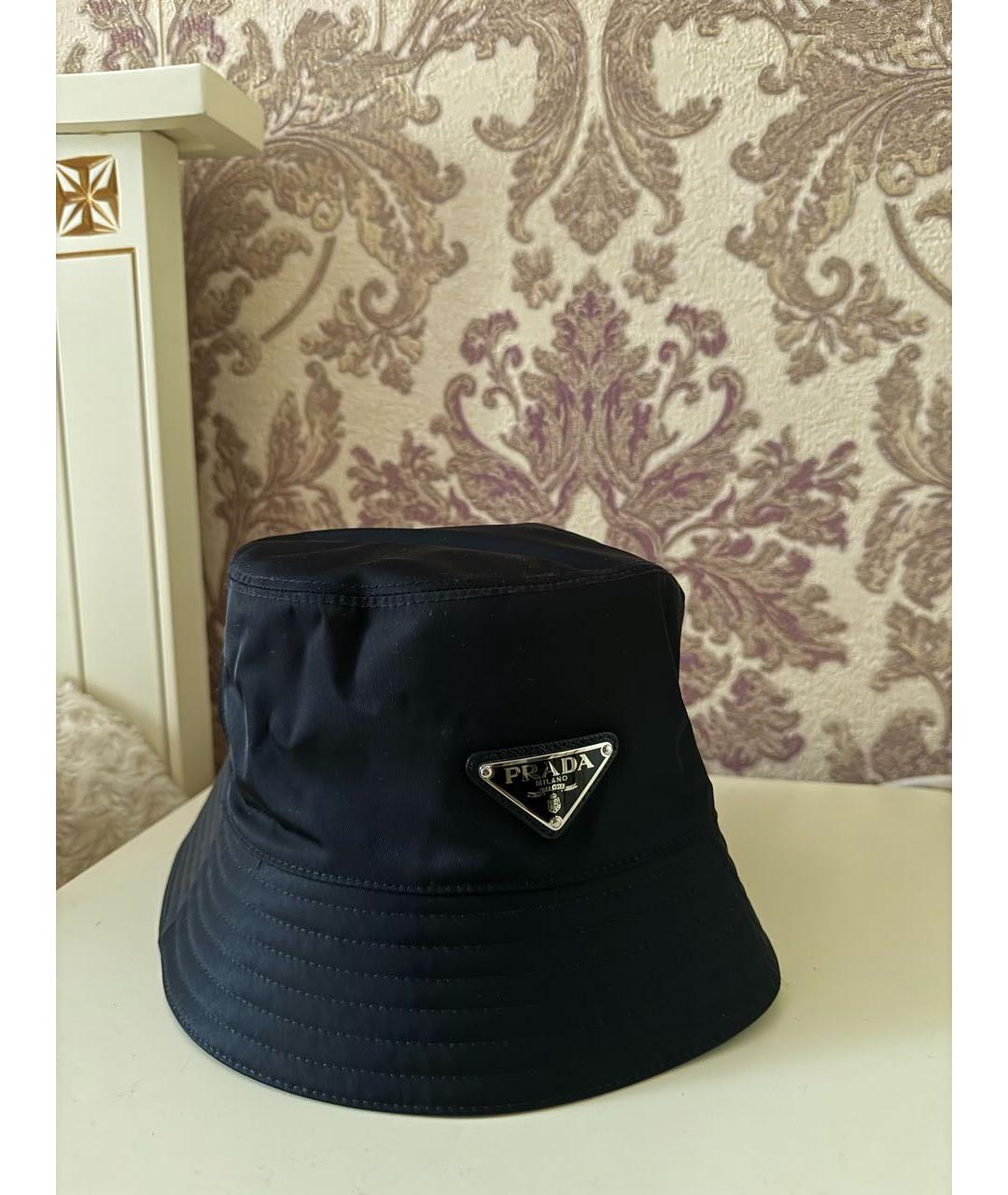 PRADA Черная шапка, фото 5